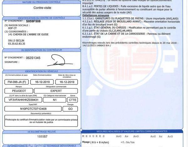 PEUGEOT EXPERT FOURGON 2.0 BLUEHDI 120 L2 PREMIUM PACK BLANC FM-096-JA