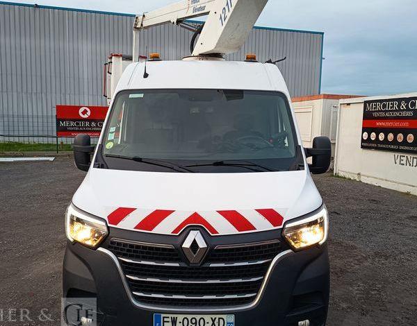 RENAULT MASTER L2H2 2,3 DCI AVEC  NACELLE 121F – 10 M  DIESEL – 764 HEURES  – ANNEE 2021 BLANC FW-090-XD