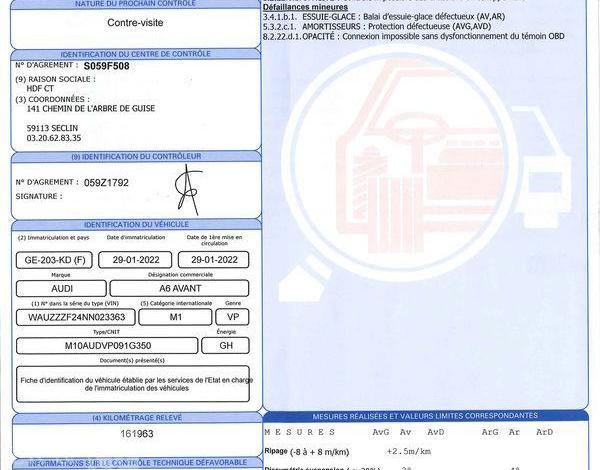 AUDI A6 AVANT 45 TDI 245ch MHEV S LINE QUATTRO S-TRONIC GRIS GE-203-KD