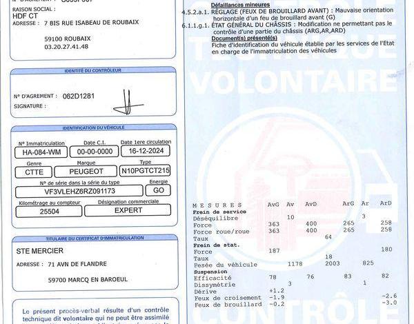 PEUGEOT EXPERT GRIS HA-084-WM