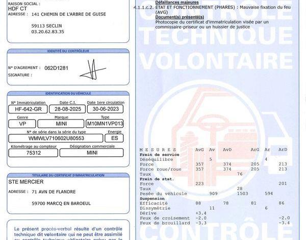 MINI CLUBMAN COOPER S 2,0 165 BVA BLANC HF-642-GR