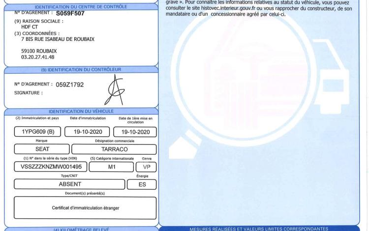 SEAT TARRACO NOIR 1YPG609