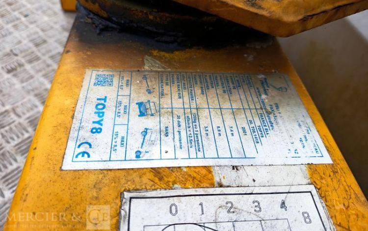 FIAT SCUDO 1,9 D 70CV AVEC NACELLE FRANCE ELEVATEUR TOPY 8 – 2394 HEURES BLANC 904ALF59