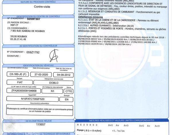 FIAT DOBLO GNV BLEU CK-160-JE