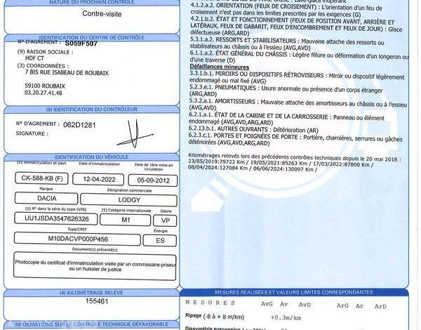 DACIA LODGY 1.6 MPI 85CH AMBIANCE GRIS CK-588-KB