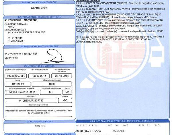 RENAULT CLIO 1.5 DCI 90CH ENERGY INTENS ROUGE DM-323-VJ