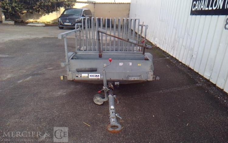 ECIM REMORQUE PORTE PANNEAU 1 ESSIEU PTAC 750KG ALU DQ-497-WK