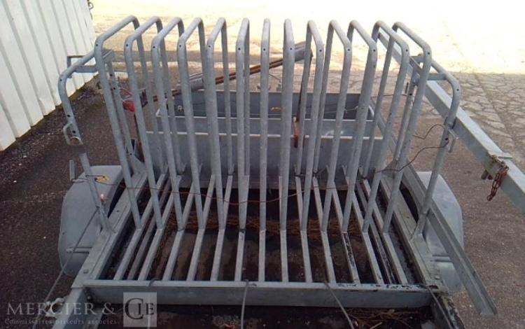 ECIM REMORQUE PORTE PANNEAU 1 ESSIEU PTAC 750KG ALU DQ-497-WK