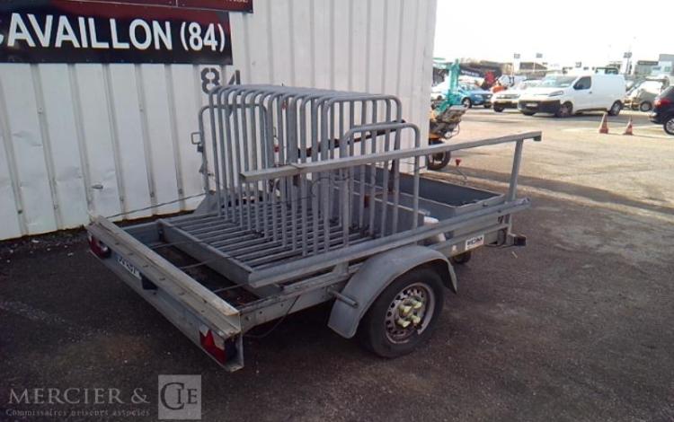 ECIM REMORQUE PORTE PANNEAU 1 ESSIEU PTAC 750KG ALU DQ-497-WK