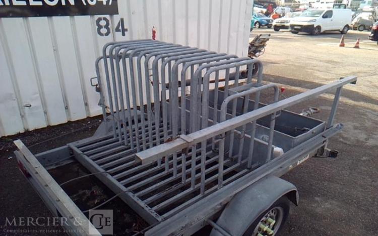 ECIM REMORQUE PORTE PANNEAU 1 ESSIEU PTAC 750KG ALU DQ-497-WK