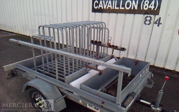 ECIM REMORQUE PORTE PANNEAU 1 ESSIEU PTAC 750KG ALU DQ-497-WK