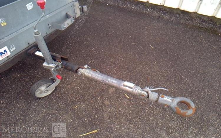 ECIM REMORQUE PORTE PANNEAU 1 ESSIEU PTAC 750KG ALU DQ-497-WK