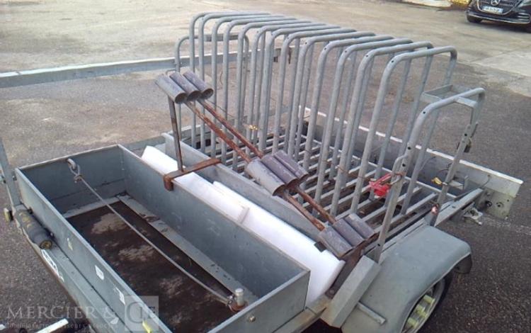 ECIM REMORQUE PORTE PANNEAU 1 ESSIEU PTAC 750KG ALU DQ-497-WK