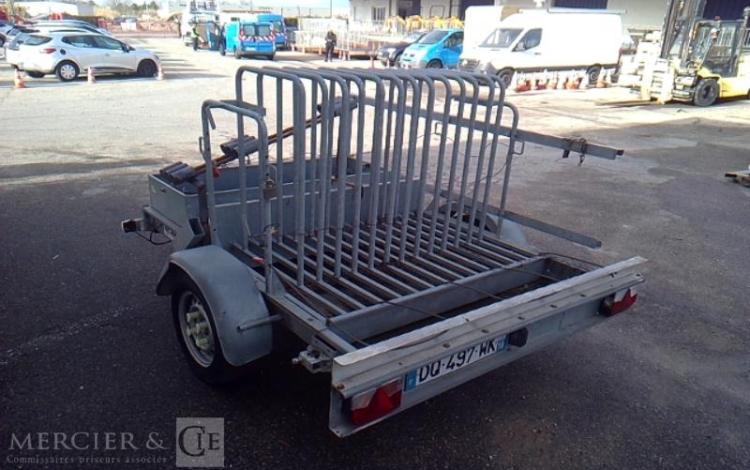 ECIM REMORQUE PORTE PANNEAU 1 ESSIEU PTAC 750KG ALU DQ-497-WK