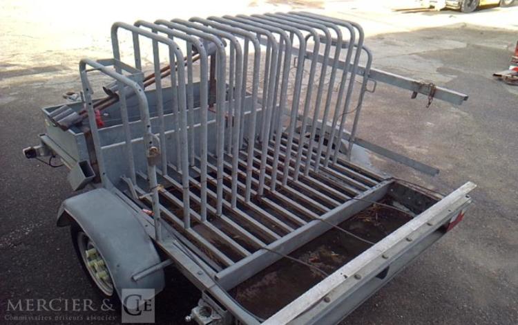 ECIM REMORQUE PORTE PANNEAU 1 ESSIEU PTAC 750KG ALU DQ-497-WK