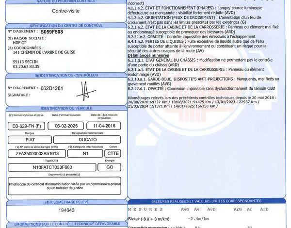 FIAT DUCATO FOURGON MOYEN 2.0 MJT 115 30 BLANC EB-629-FN