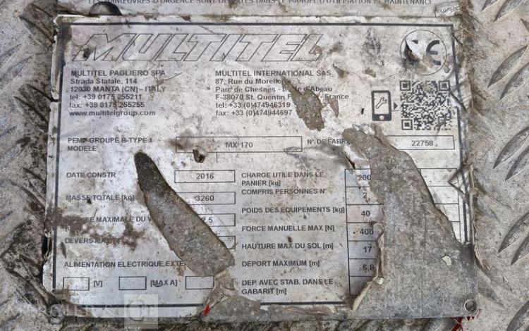 MULTITEL DAILY AVEC NACELLE MULTITEL MX170 16M – NON ROULANT  EC-822-KC