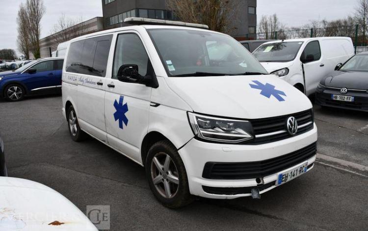 VOLKSWAGEN TRANSPORTER T6 AMBULANCE BLANC EH-141-RC