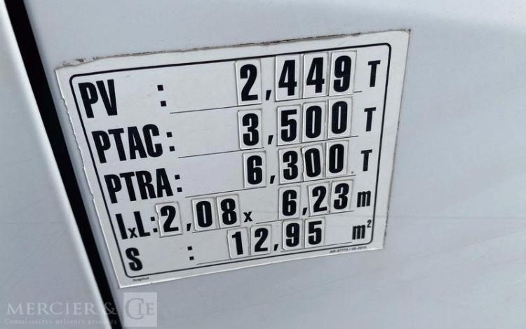 MERCEDES SPRINTER 314 3T5 6 PL DB CROCHET BLANC EK-725-LG