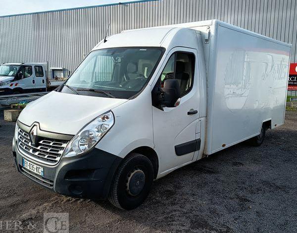 RENAULT MASTER F3500 2.3 DCI 130ch CAISSE GRAND CONFORT – DIESEL – 261535 KMS ANNEE 2018 BLANC EX-035-KC