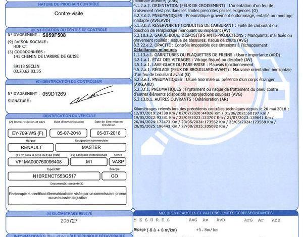 RENAULT MASTER L2H2 2,3 110CH TPMR BLANC EY-709-WS
