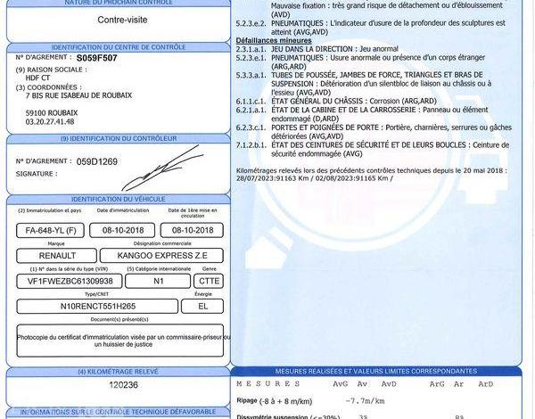 RENAULT KANGOO ZE 33 EXPRESS JAUNE FA-648-YL