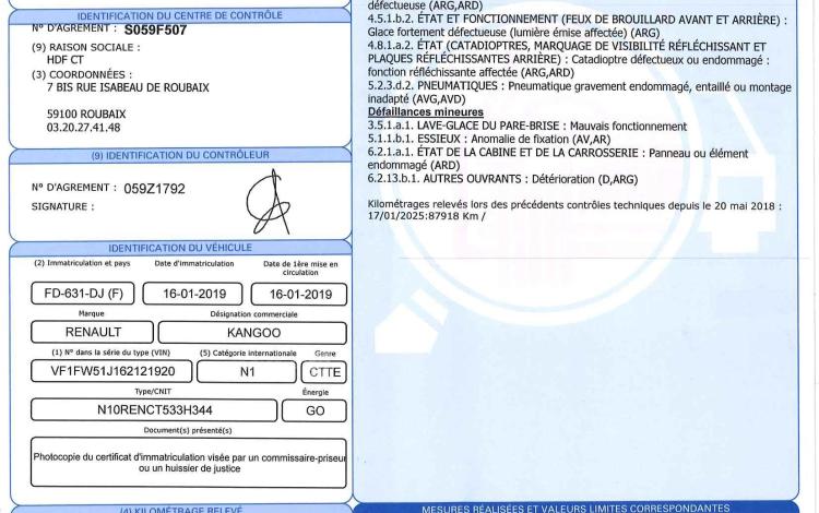 RENAULT KANGOO EXTRA R-LINK 90CV BLANC FD-631-DJ