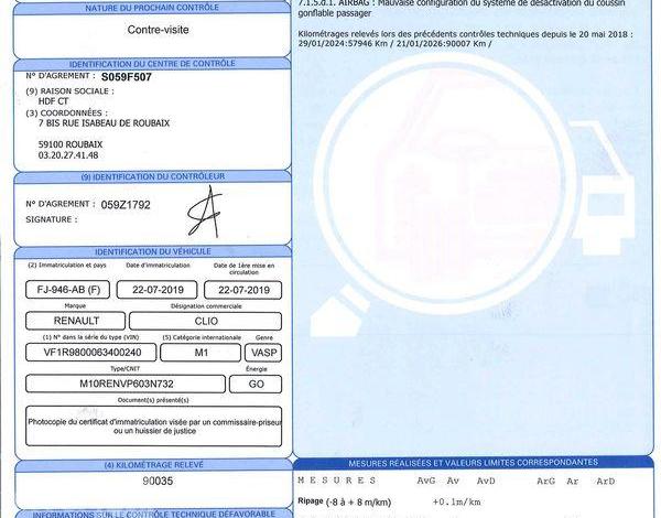 RENAULT CLIO IV SOCIETE 1.5 DCI 75ch ENERGY BUSINESS REVERSIBLE BLANC FJ-946-AB