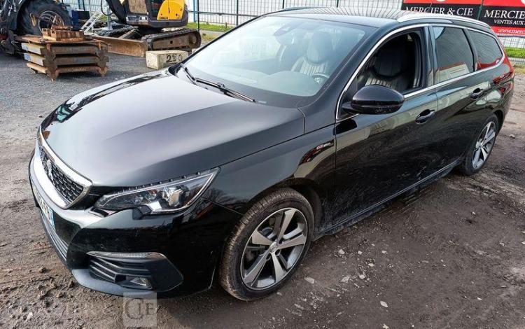 PEUGEOT 308 SW 1,6 BLUEHDI 120 S&S GT LINE – DIESEL – 136797 KMS – ANNEE 2019 BLANC FK-093-FB