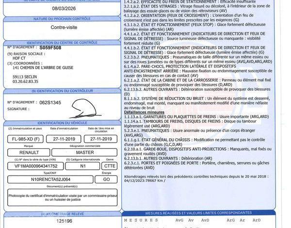 RENAULT MASTER 2.3 DCI 135ch 3T5 L2H2 GRAND-CONFORT BLANC FL-985-XD