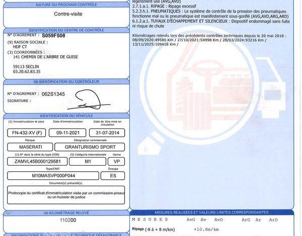 MASERATI GRANTURISMO 4,7 460 SPORT BVA GRIS FN-432-XV