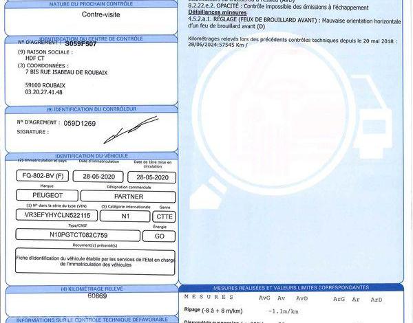 PEUGEOT PARTNER 1.5 BLUEHDI 100ch 650KG L1 M PREMIUM BLANC FQ-802-BV