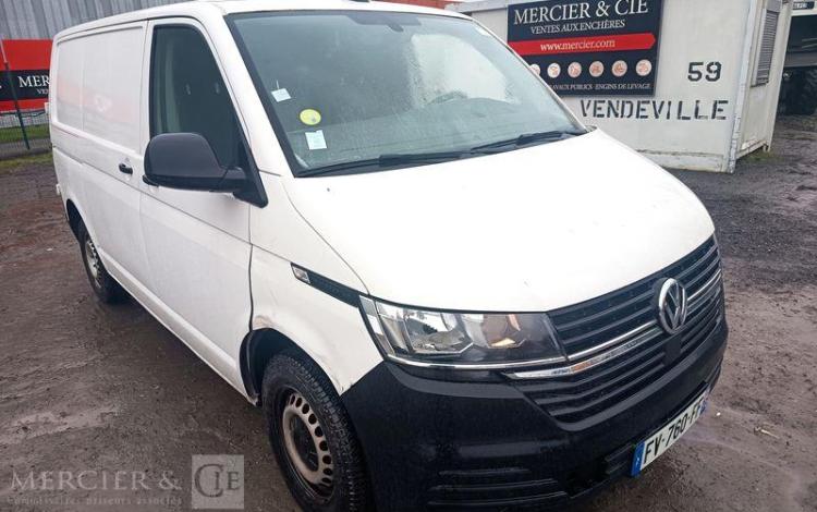 VOLKSWAGEN TRANSPORTER T6.1 FOURGON L1 2.0 TDI 16V 110 CV – DIESEL – 93455 KMS – ANNEE 2020 BLANC FV-760-FF