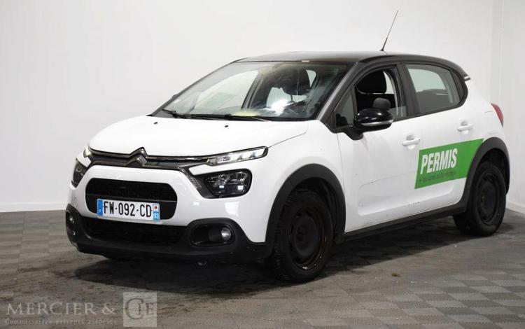 CITROEN C3 A,E BLUEHDI 100 S&S vente à pro car depedalage obligatoire BLANC FW-092-CD
