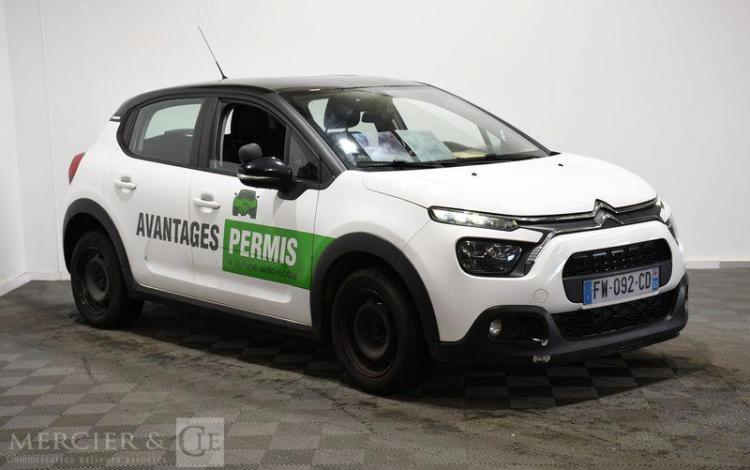 CITROEN C3 A,E BLUEHDI 100 S&S vente à pro car depedalage obligatoire BLANC FW-092-CD