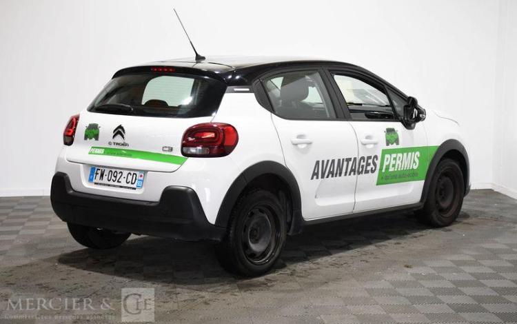 CITROEN C3 A,E BLUEHDI 100 S&S vente à pro car depedalage obligatoire BLANC FW-092-CD
