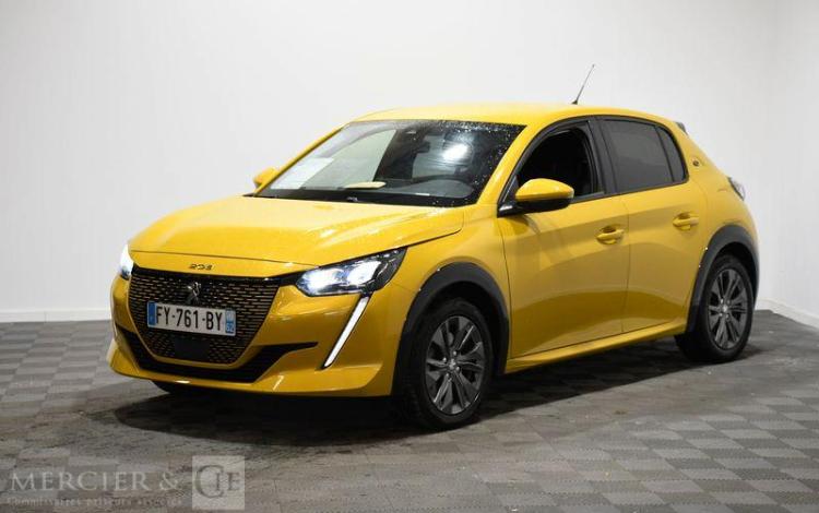 PEUGEOT e-208 ACTIVE BUSINESS 136 CH JAUNE FY-761-BY