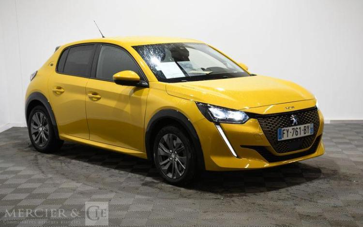 PEUGEOT e-208 ACTIVE BUSINESS 136 CH JAUNE FY-761-BY