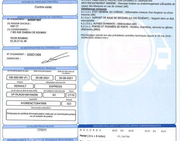 RENAULT EXPRESS 1.5 BLUEDCI 95ch CONFORT BLANC GB-260-MD