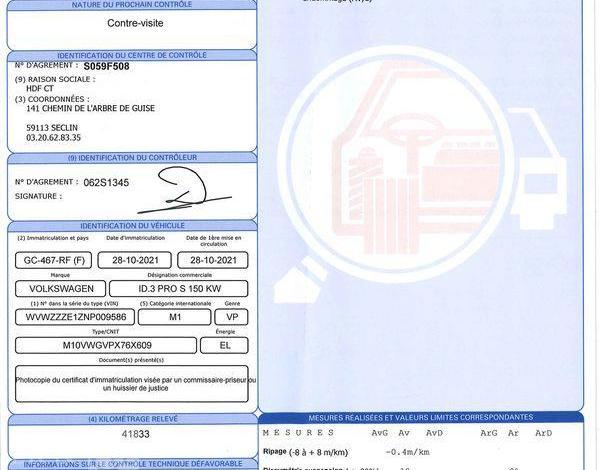 VOLKSWAGEN ID3 ELECTRIC 77kWh 205ch PRO S GRIS GC-467-RF
