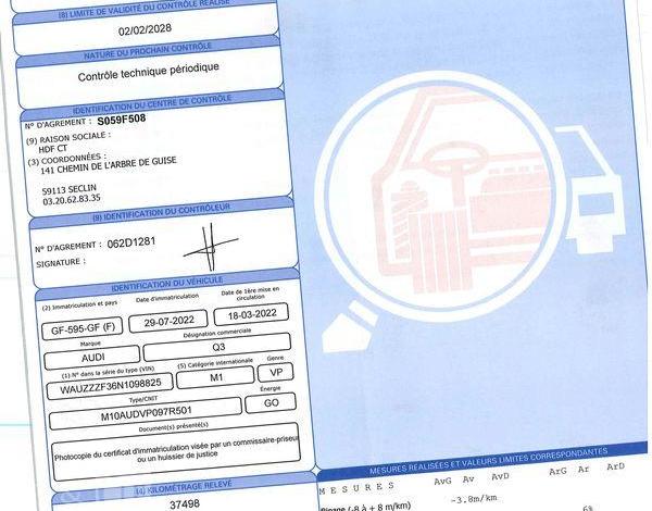 AUDI Q3 35 2,0 TDI 150CH S-TRONIC 7 BLANC GF-595-GF