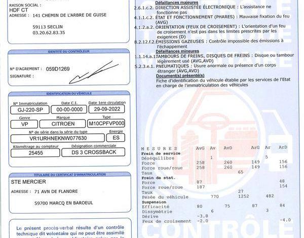 DS DS3 CROSSBACK PURE TECH 100 BUSINESS ancien vtc BLANC GJ-220-SP