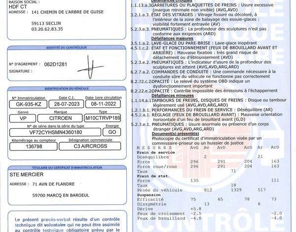 CITROEN C3 AIRCROSS 1.5 BLUEHDI 110ch SHINE GRIS GK-935-KZ