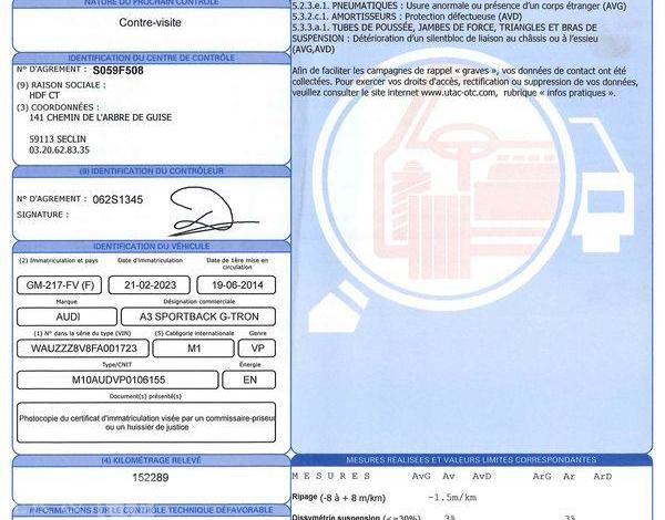 AUDI A3 SPORTBACK 1.4 G-TRON 110 AMBITION S-TRONIC BLEU GM-217-FV