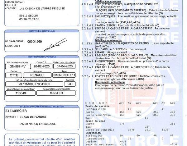 RENAULT MASTER 2.3 DCI 145ch 35 L4 20M3 GRAND-VOLUME BLANC GN-987-FV