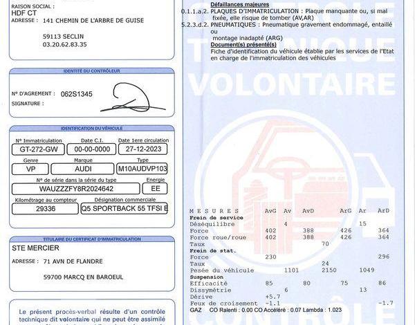 AUDI Q5 SPORTBACK 55 TFSI-e 367ch S-LINE QUATTRO S-TRONIC BLEU GT-272-GW