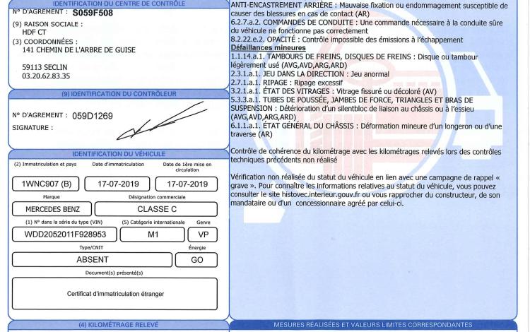 MERCEDES CLASSE C BREAK 1.6 200 D 160 AVANTGARDE LINE GRIS 1WNC907