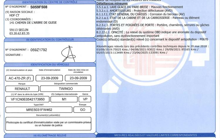 RENAULT TWINGO 1.5 DCI 65 EXPRESSION BLANC AC-470-ZR