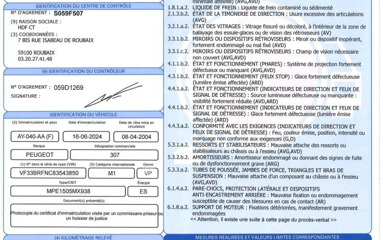 PEUGEOT 307 CC 2.0 135 DYNAMIQUE BLEU AY-040-AA