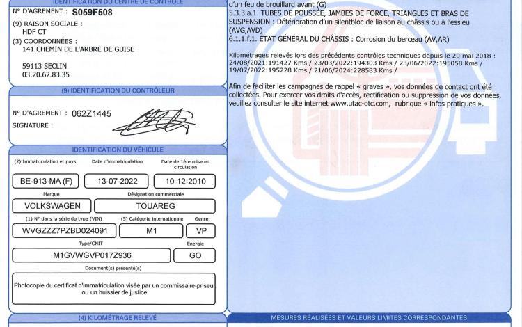 VOLKSWAGEN TOUAREG 3.0 TDI 240 CARAT EDITION 4MOTION TIPTRONIC NOIR BE-913-MA